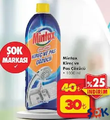 MİNTAX KİREÇ VE PAS ÇÖZÜCÜ 1000 ML MİNTAX KİREÇ VE PAS ÇÖZÜCÜ 1000 ML